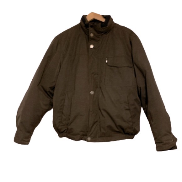 LONDON FOG Men's Heavy Winter Down Filled Coat Sz M - Picture 1 of 11